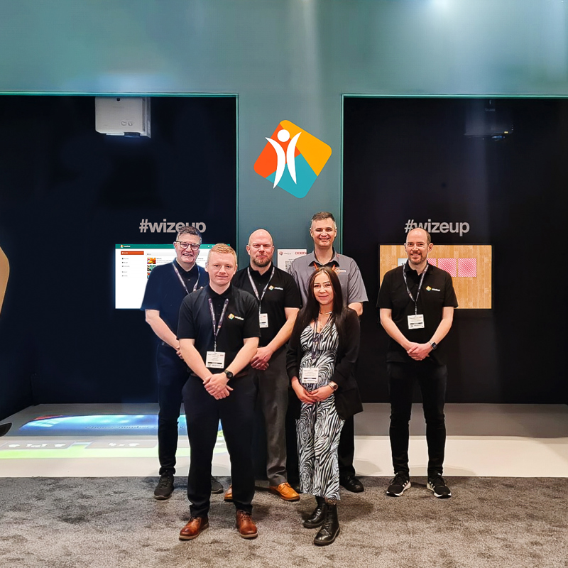 group photo of the entrysign team at Bett 2023
